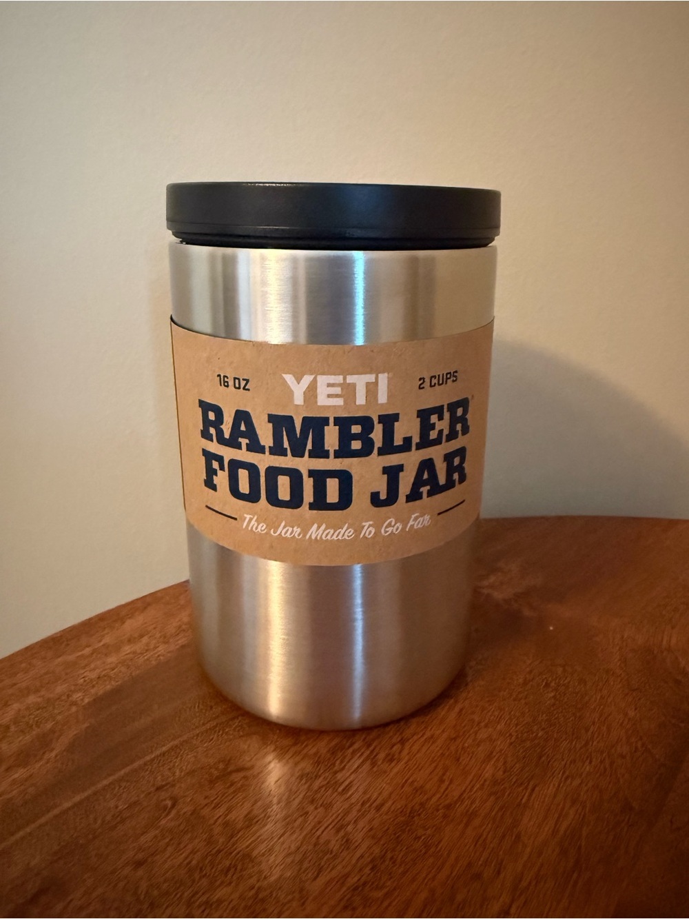 Yeti Stainless Steel Food Jar with Black Lid